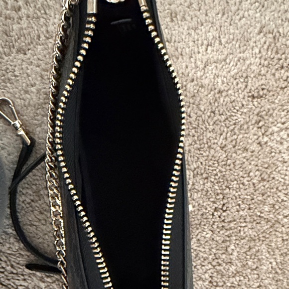 Kate Spade Black floral spade Pattern Shoulder Bag with Gold Chain and CB Strap - Picture 11 of 13